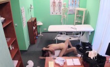 Long legged patient fucks doctor