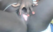 Amateur Ebony Masturbating And Cumming