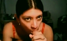 Desi woman knows deepthroat sucking