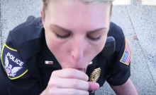 Perverted milf cops make out during sex