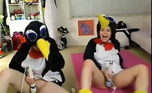 Teen Penguins On Cam