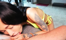 Huge boobs amateur Asian MILF POV sex
