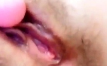 My girlfriend give creamy orgasm while masturbating
