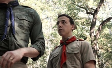 Young Scout Receives Barebacked Outdoor
