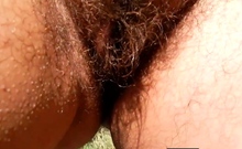 Hairy mature 41 y.o. outdoor