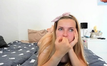 Cute Blonde Teen Solo Orgasm