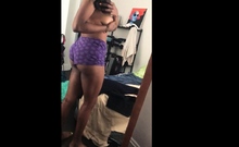 Monster Boob Black Girl Mirror Selfie