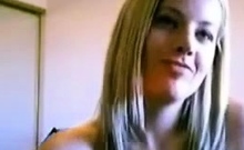 Curvaceous Blonde Chick Exposes Her Goodies On Webcam Video