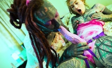 Hardcore tattoo couple femdom with Anuskatzz and Lily