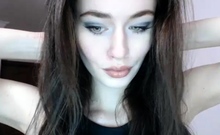 Brunette Solo Webcam Masturbation